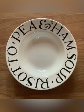 Emma Bridgewater Black Toast & Marmalade Soup Plate Bowl, Mint Condition